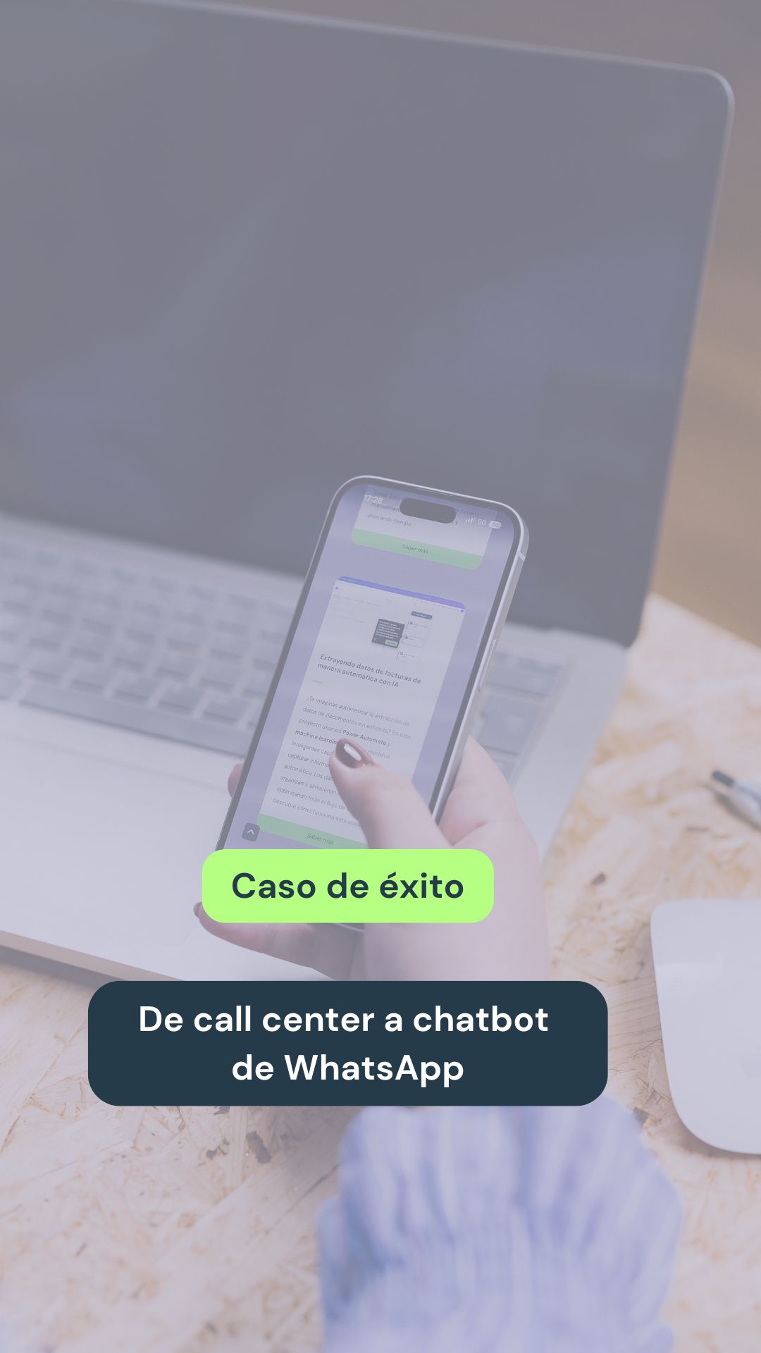 Miniatura del vídeo del chatbot de WhatsApp con IA respondiendo consultas de admisiones